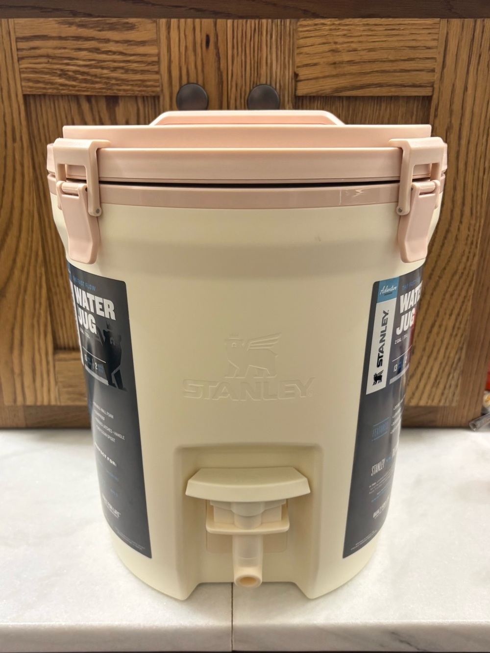 Stanley Cream and Pink Insulated Beverage Jug with Spigot